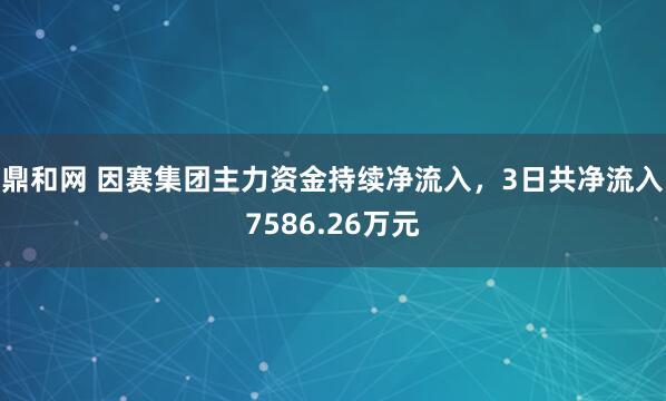 鼎和网 因赛集团主力资金持续净流入，3日共净流入7586.26万元