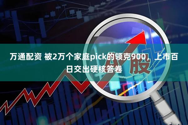 万通配资 被2万个家庭pick的领克900，上市百日交出硬核答卷