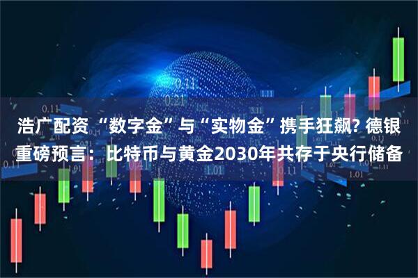 浩广配资 “数字金”与“实物金”携手狂飙? 德银重磅预言：比特币与黄金2030年共存于央行储备